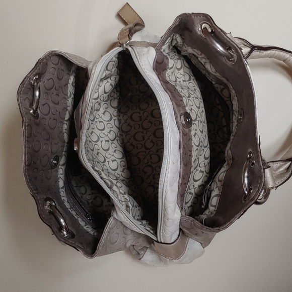 Guess Leather Studded Satchel Bag - Picture 14 of 17